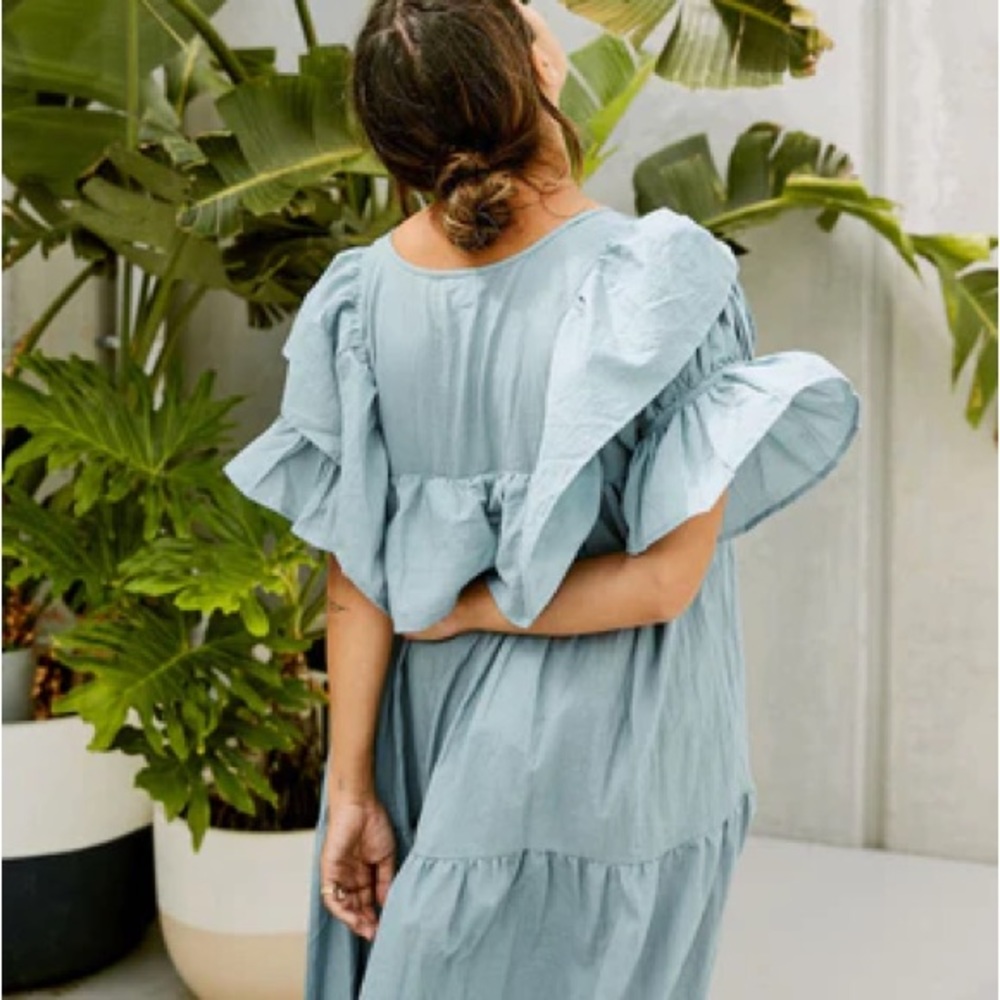 Little Tienda Maribel Dress in Ocean (One Size)